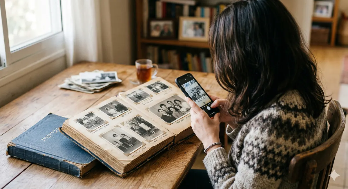 מצלמים תמונות ישנות